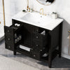 36\" Bathroom Vanity with Sink Combo, One Cabinet and Three Drawers, Solid Wood and MDF Board EasyOptionXY LLC