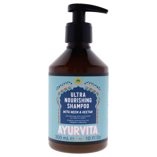 Neem and Reetha Ultra Nourishing Shampoo by AyurVita for Unisex - 10 oz Shampoo EasyOptionXY LLC