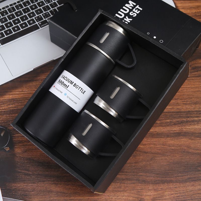 1pc/1Set Stainless Steel Thermal Cup; With Gift Box Set; Double Layer Leakproof Insulated Water Bottle; Keeps Hot And Cold Drinks For Hour EasyOptionXY LLC