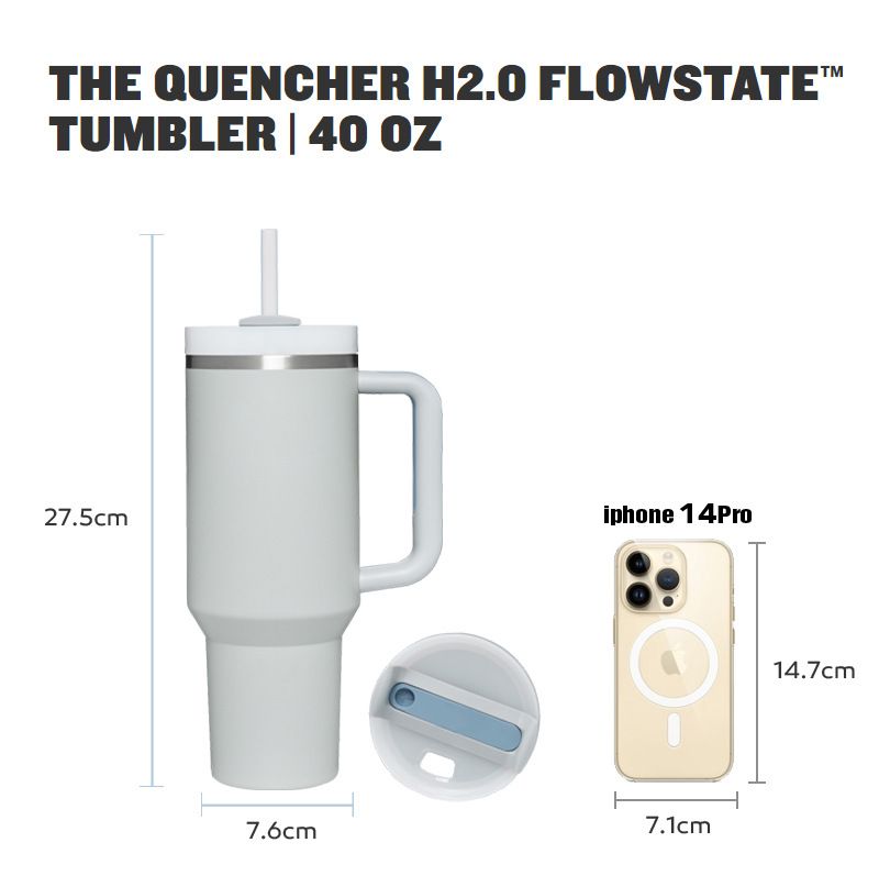 1200ml Stainless Steel Mug Coffee Cup Thermal Travel Car Auto Mugs T hermos 40 Oz Tumbler with Handle Straw Cup Drinkware New In EasyOptionXY LLC