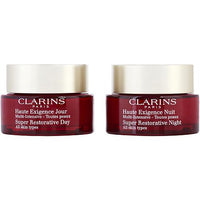 Clarins by Clarins Super Restorative Partners Set: Day Cream + Night Cream For All Skin Types --2x50ml/1.7oz -2pcs EasyOptionXY LLC