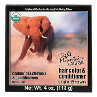 Light Mountain Hair Color/conditioner - Organic - Light Brown - 4 Oz EasyOptionXY LLC