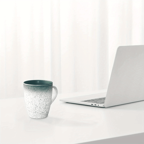 18 oz Large Pottery Coffee Mug, Green Big Tea Cup for Office and Home, Dishwasher and Microwave Safe… EasyOptionXY LLC