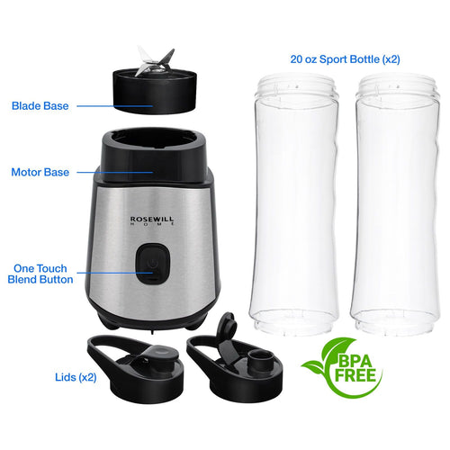 Personal Blender Smoothie Juice Shakes Mixer 2 Portable Bottle EasyOptionXY LLC