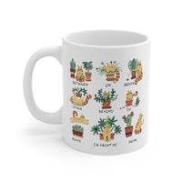 Puurfect Combo Cat and Plants Coffee Tea Mug EasyOptionXY LLC