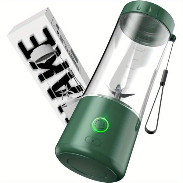 Portable Blender USB Rechargeable, Personal Size Blender for Shakes and Smoothies, Strong Cutting Power with Six Blades, 13.5Oz Juicer Cup for Sports, Travel EasyOptionXY LLC