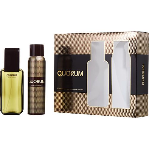 QUORUM by Antonio Puig EDT SPRAY 3.4 OZ & DEODORANT SPRAY 5 OZ EasyOptionXY LLC