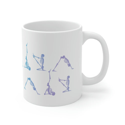 Skeleton in Yoga Poses Mug EasyOptionXY LLC