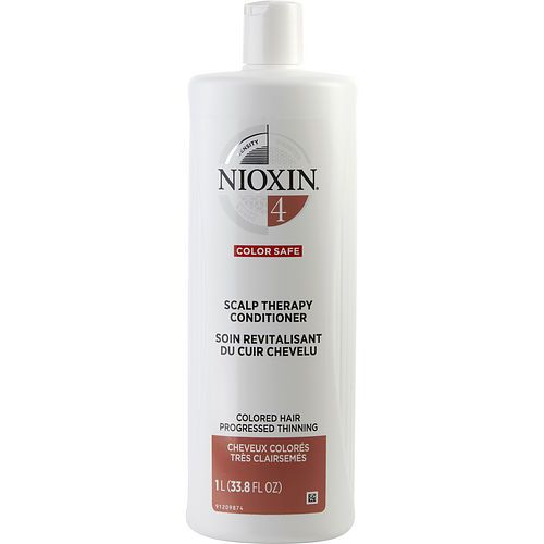 NIOXIN by Nioxin SYSTEM 4 SCALP THERAPY CONDITIONER FOR FINE CHEMICALLY ENHANCED NOTICEABLY THINNING HAIR 33.8 OZ (PACKAGING MAY VARY) EasyOptionXY LLC