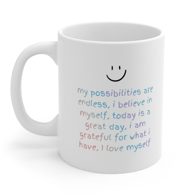 Positive Affirmations Reminder Mug EasyOptionXY LLC
