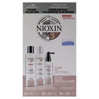 System 3 Kit by Nioxin for Unisex - 3 Pc 10.1oz Color Safe Cleanser Shampoo, 10.1 oz Color Safe Scalp Therapy Conditioner, 3.38oz Color Safe Scalp and Hair Treatment EasyOptionXY LLC