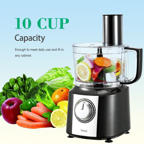 Multifunctional 600W 10Cup Classic Compact Food Processor Chef Machine Mixer Blender EasyOptionXY LLC