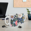 Navy Floral Coffee Tea Mug EasyOptionXY LLC