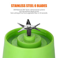 Portable Handheld USB Electric Juice Blender 6 Blades Deluxe Version by Blendrell  Perfect portable tool EasyOptionXY LLC