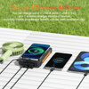 Power Bank Wireless Charger 20000mAh Fast Charging Power Bank for All Mobile Devices, Solar Portable Charger with Dual Flashlights, Carabiner EasyOptionXY LLC
