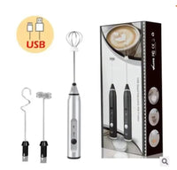 Milk Frother Electric Egg Beater USB Charging Mixer For Coffee Drink Portable Electric Milk Frothers Handheld Blender Cappuccino Cream Egg Beater Food Blender USB Mini Coffee Maker Whisk Mixer EasyOptionXY LLC