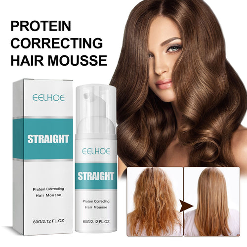 EELHOE Hair Straightening Mousse Smoothing Conditioner Smoothes Frizz And Split Ends Repairs Damaged Hair Leave-In Treatment Cream EasyOptionXY LLC