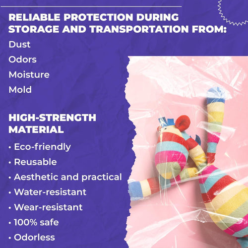 Clear Drawstring Bag, 6 x 10 Inches. Pack of 50 Clear Plastic Drawstring Bags. 2 Mil Drawstring Clear Plastic Bags. Waterproof Clear Plastic Bags Drawstring for Cosmetics, Toiletries EasyOptionXY LLC