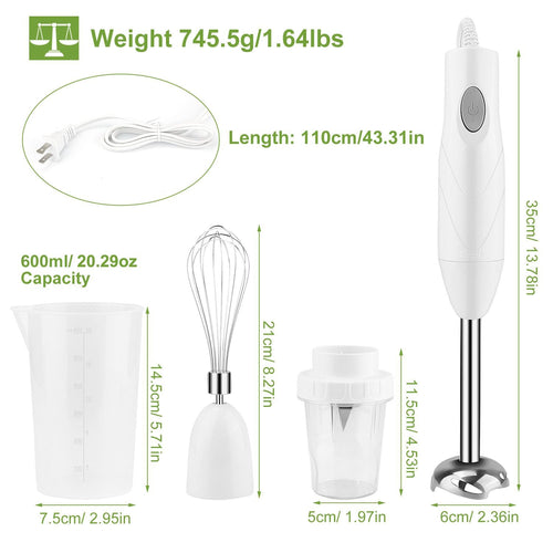 3-In-1 Immersion Hand Blender Multifunctional Stick Blender Mixer Grinder EasyOptionXY LLC
