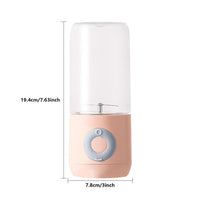 500ML Mini Portable Mixer Cup; Fruit Veggie Juicer; Portable Blender For Fresh Juice; Fresh Juice Blender; Blender Cup Electric; Personal Size Blender For Shakes; and Smoothies; USB Charging Blender EasyOptionXY LLC