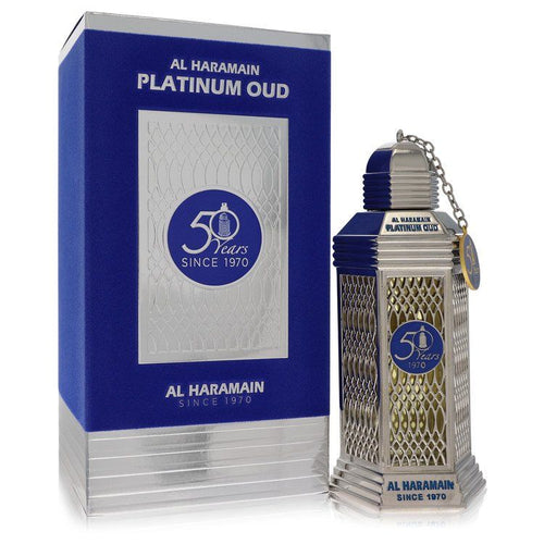 Al Haramain 50 Years Platinum Oud by Al Haramain Eau De Parfum Spray (Unisex) EasyOptionXY LLC