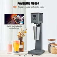 VEVOR Milkshake Maker, 375W Electric Milkshake Machine, Single Head Drink Mixer Blender Machine, LED Intelligent Microswitch, 3-Speed Milkshake Mixer with 820 ml Stainless Steel Cup EasyOptionXY LLC