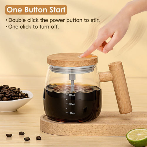 Electric Mixing Mug 400ML High Speed Mixing Cup USB Rechargeable Self String Mug with Warming Pad for Coffee Milk Protein Powder Egg EasyOptionXY LLC