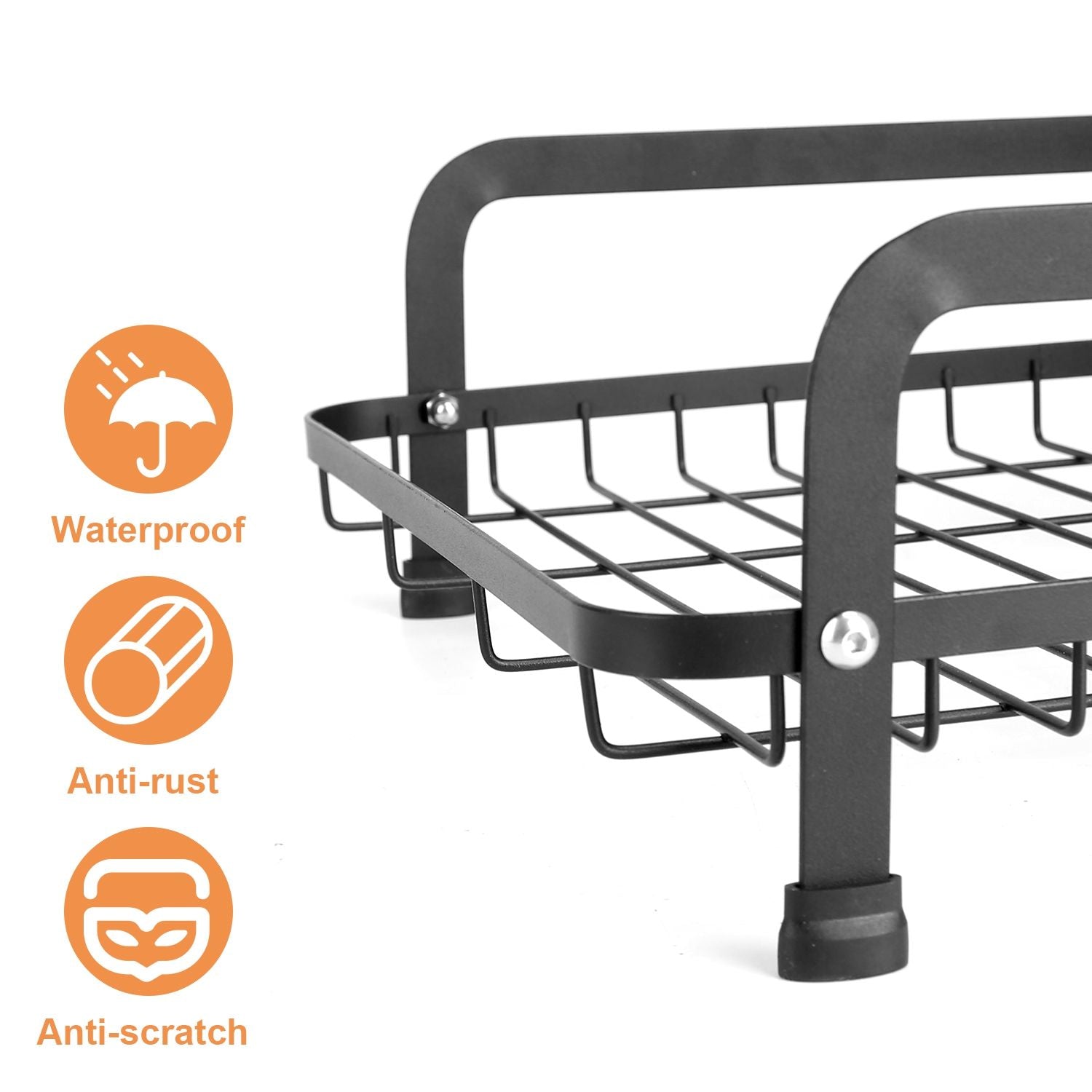 2-Tier Dish Drying Rack for Kitchen Counter Space Saving Rustproof Dish Rack with Drainboard Detachable Kitchen Drainer Organizer Set EasyOptionXY LLC