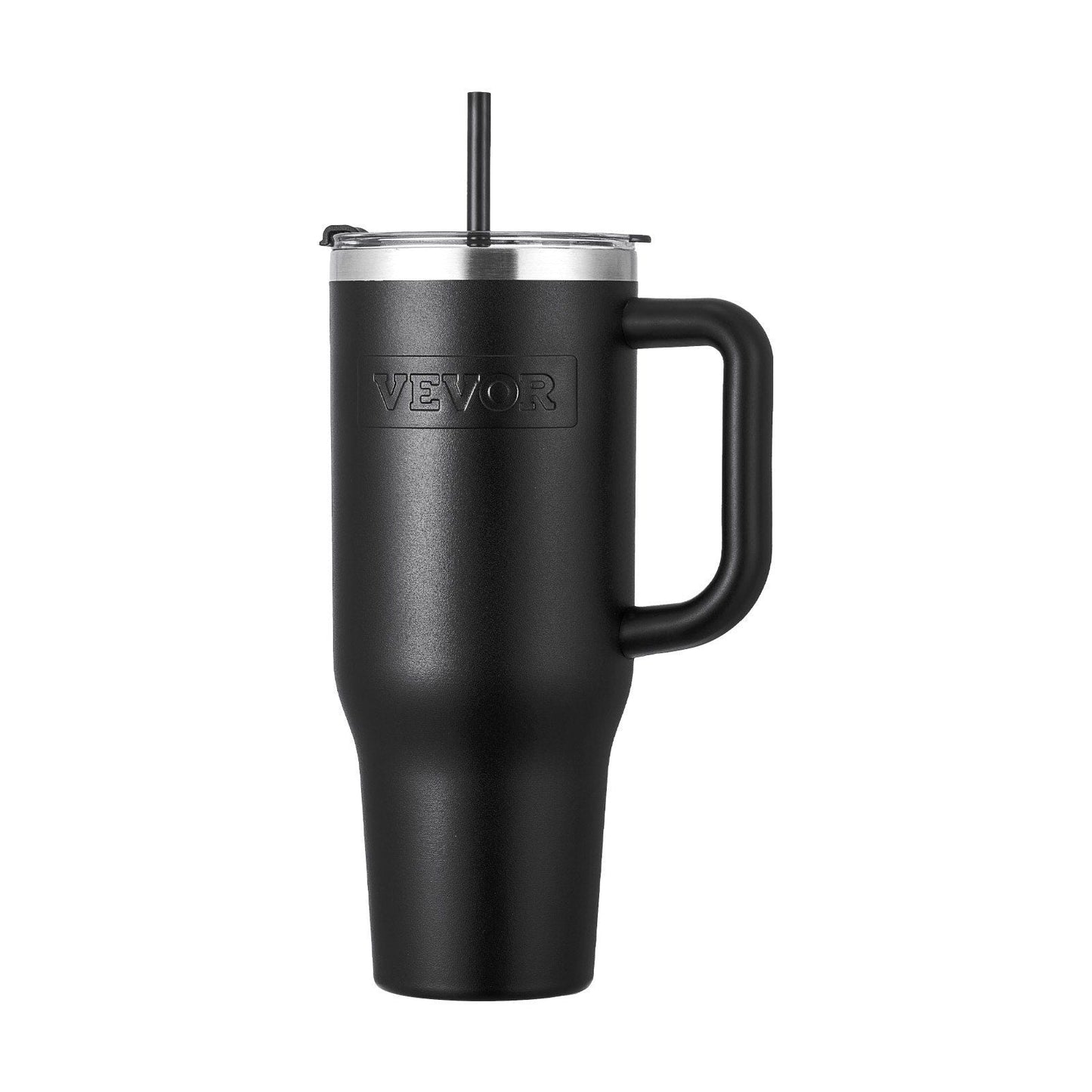 40 oz Insulated Water Bottle Stainless Steel Coffee Cup Handheld Black EasyOptionXY LLC