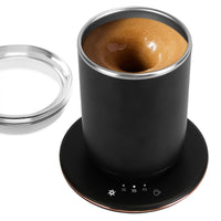 Self Stirring Coffee Mug with Lid Temperature Control Self-Heating Automatic Magnetic Mixing Mug with 3 Heat Settings Auto-Off Function For Coffee Tea Milk Cocoa Stainless Steel EasyOptionXY LLC