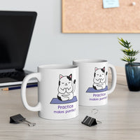Yoga Theme - Practice Makes Purrfect Mug EasyOptionXY LLC