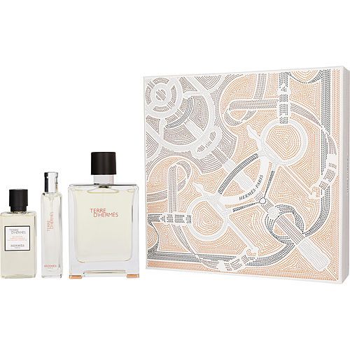 TERRE D'HERMES by Hermes EDT SPRAY 3.3 OZ & HAIR AND BODY SHOWER GEL 1.35 OZ & EDT SPRAY 0.5 OZ MINI EasyOptionXY LLC