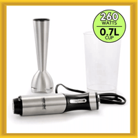 Better Chef 260W Variable Speed Stainless Steel Immersion Blender with Cup EasyOptionXY LLC