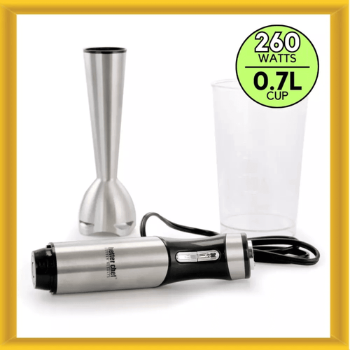 Better Chef 260W Variable Speed Stainless Steel Immersion Blender with Cup EasyOptionXY LLC