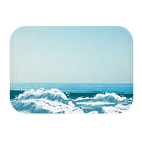 Ocean Waves Bath Mat EasyOptionXY LLC
