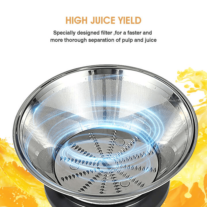 28199470 900W Multi-function electric juicer juice 0.8L, 1.5L slag cup without BPA fruit and vegetable juice, modern vertical mixing kitchen juicer, secondary mechanical EasyOptionXY LLC