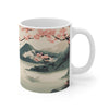 Vintage Japanese Cherry Blossom Art Mug EasyOptionXY LLC