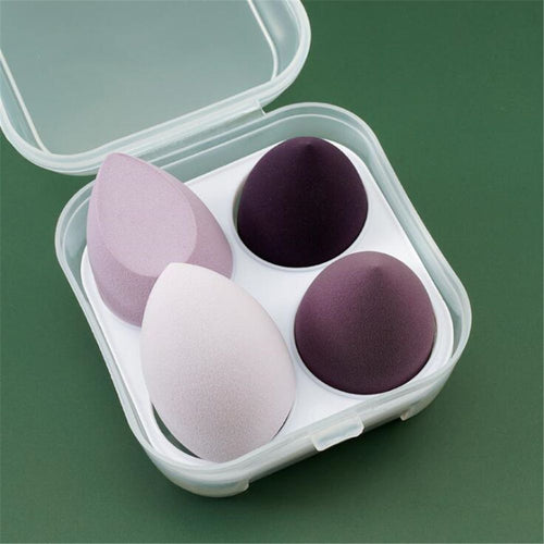 4pcs Makeup Sponge Cosmetic Puff Makeup Blender Foundation Powder Wet and Dry Beauty Sponge Women Make Up Accessories Tools EasyOptionXY LLC