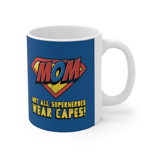 Mom Super Hero Theme Mug 11oz EasyOptionXY LLC