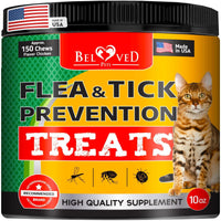 Flea and Tick Prevention Chewable Pills for Dogs and Cats Revolution Oral Flea Treatment for Pets Pest Control Natural Defense Chewables Small Tablets Chicken FLavor for Cats EasyOptionXY LLC