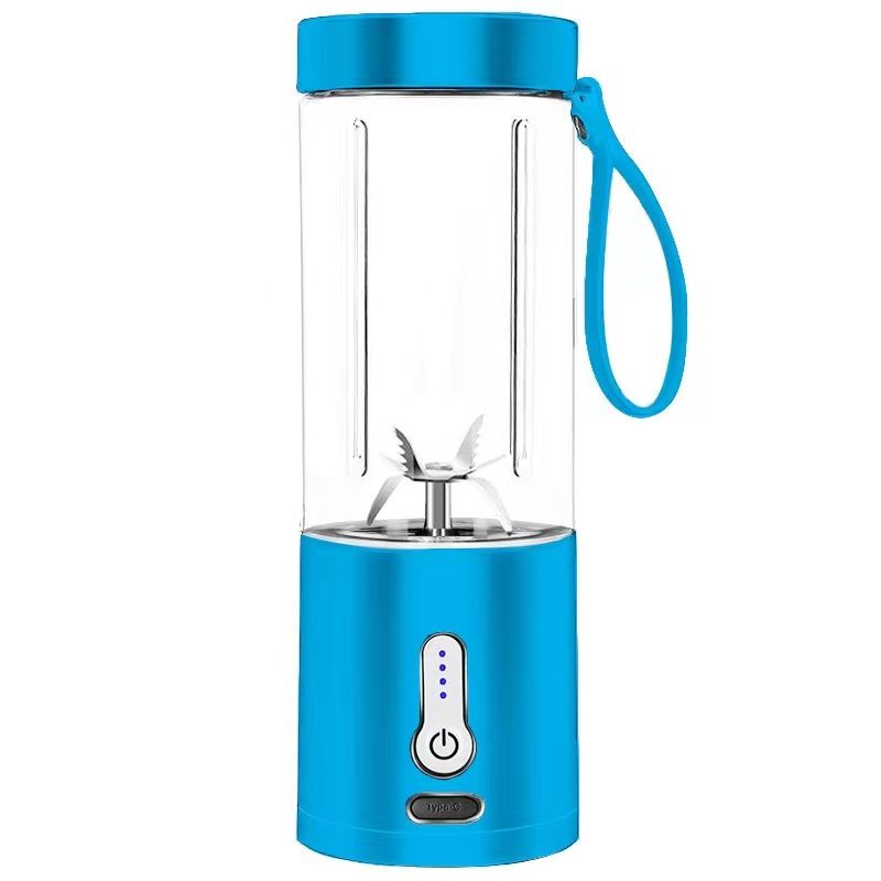1pc 530ML Powerful Portable Blender For Smoothies Shakes USB Rechargeable Food Processor Fruit Mixer Machine Mini Juicer Blender Cup EasyOptionXY LLC