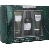 GREY FLANNEL by Geoffrey Beene EDT SPRAY 4 OZ & AFTERSHAVE BALM 3.4 OZ & HAIR & BODY WASH 3.4 OZ EasyOptionXY LLC