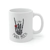 I Love Punk Rock Skeleton Hand Mug EasyOptionXY LLC