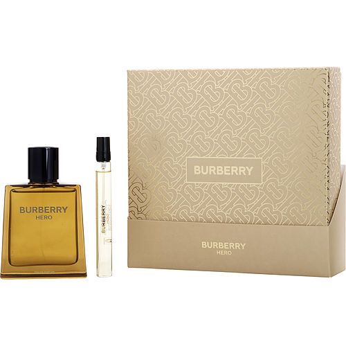 BURBERRY HERO by Burberry EAU DE PARFUM SPRAY 3.4 OZ & EAU DE PARFUM SPRAY 0.34 OZ MINI EasyOptionXY LLC