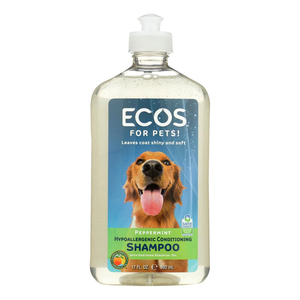 Ecos - Hypoallergenic Conditioning Pet Shampoo - Peppermint - 17 Fl Oz. EasyOptionXY LLC