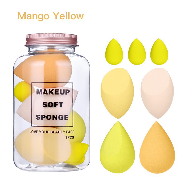 7Pcs Makeup Sponge Set Face Beauty Cosmetic Powder Puff for Foundation Cream Concealer Make Up Blender Tools Sponge косметика EasyOptionXY LLC