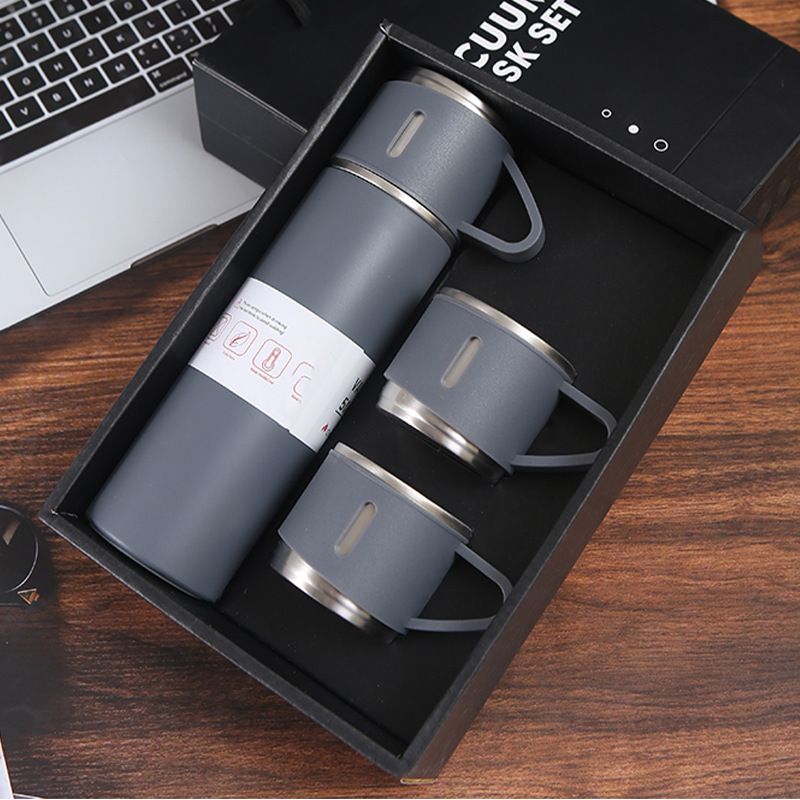 1pc/1Set Stainless Steel Thermal Cup; With Gift Box Set; Double Layer Leakproof Insulated Water Bottle; Keeps Hot And Cold Drinks For Hour EasyOptionXY LLC