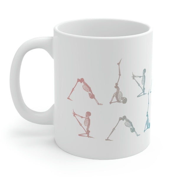 Skeleton in Yoga Poses Mug EasyOptionXY LLC