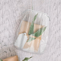 Clear Drawstring Bag, 5 x 8 Inches. Pack of 1000 Clear Plastic Drawstring Bags. 2 Mil Drawstring Clear Plastic Bags. Waterproof Clear Plastic Bags Drawstring for Cosmetics, Toiletries EasyOptionXY LLC