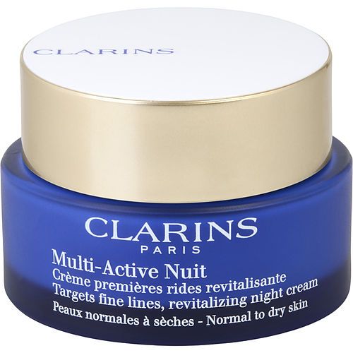 Clarins by Clarins Multi-Active Night Targets Fine Lines Revitalizing Night Cream - For Normal To Dry Skin --50ml/1.7oz EasyOptionXY LLC